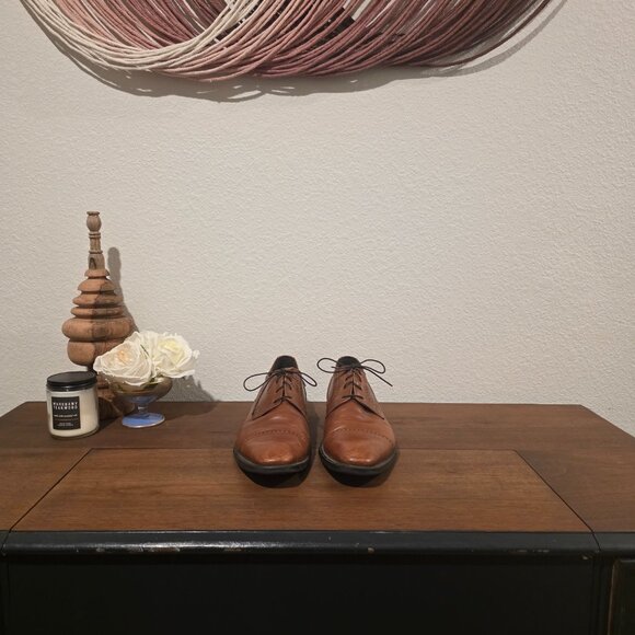 Bruno Magli Lansdale Leather Lace Up Cap Toe Oxfords Shoes Sz 14 - Picture 5 of 7